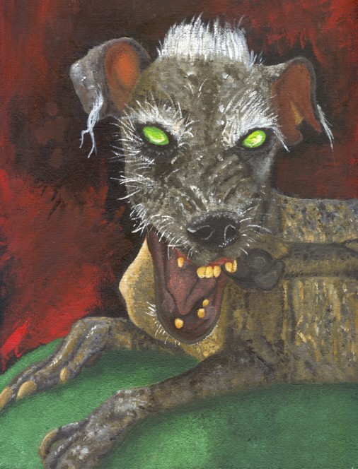 506x664 World's Ugliest Dog By Rainbow Rooster - Ugliest Painting