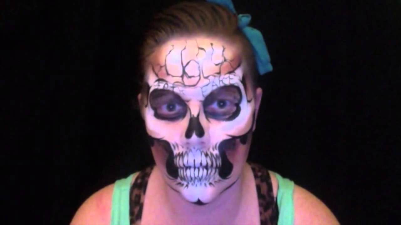 1280x720 Skull Makeup And Face Painting Skin Wars Season 1 Episode 4 Face - Ugly Face Painting