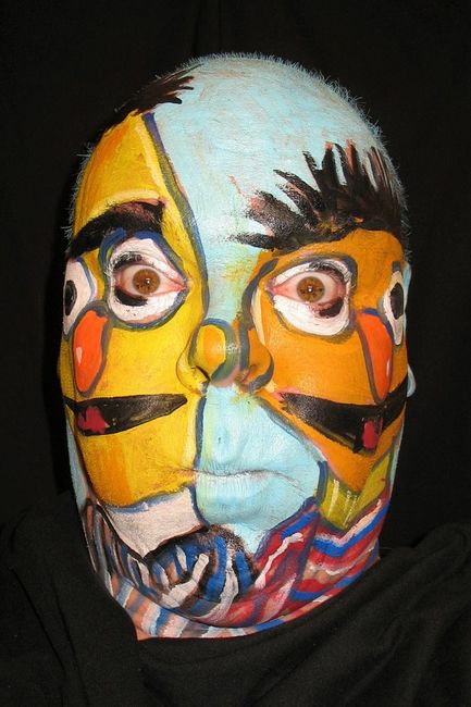 433x650 Ugly Face Paint Dude - Ugly Face Painting
