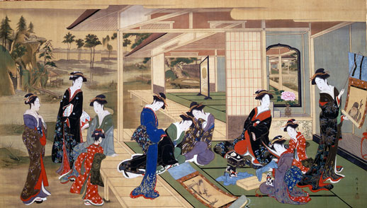 518x294 The Representation Of Women In Edo Period Nikuhitsu Ukiyo E - Ukiyo E Painting