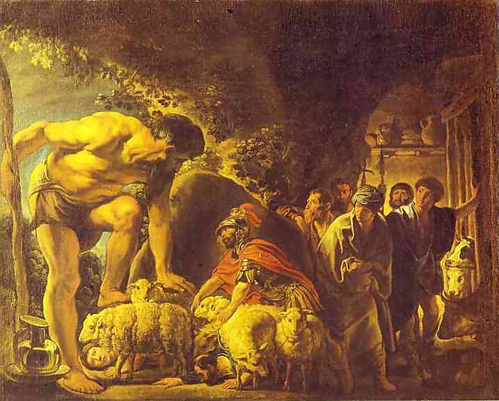 718x577 Oil Paintingulysses In The Cave Of Polyphemus. 1630 - Ulysses Painting