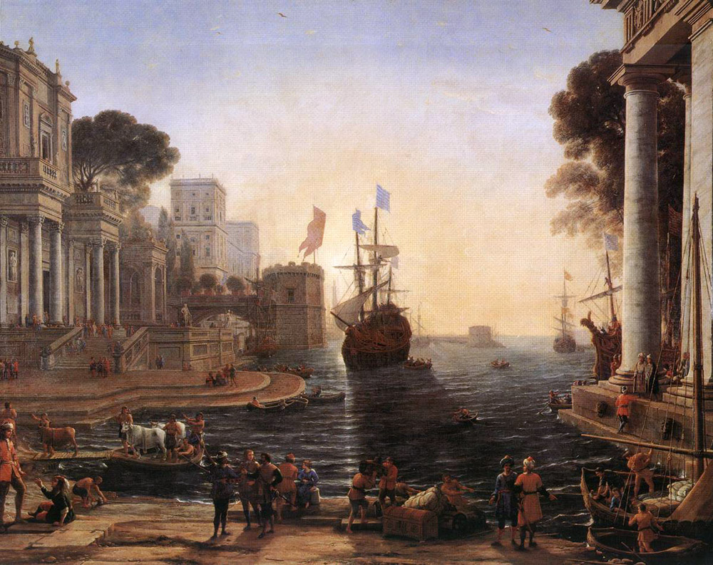 1000x793 Ulysses Returns Chryseis To Her Father Painting Claude Lorrain - Ulysses Painting