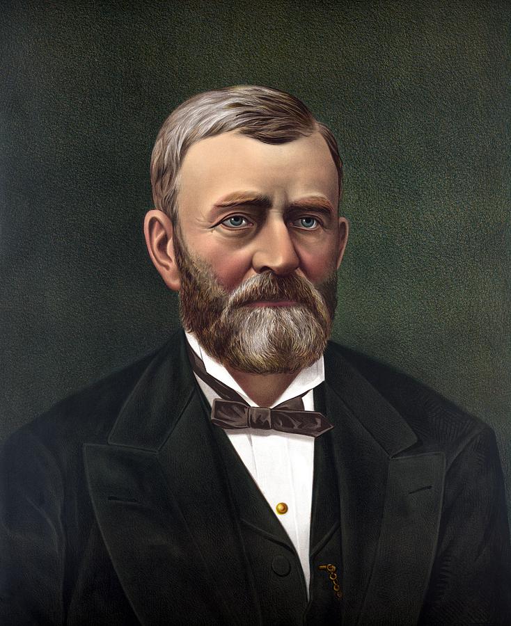 734x900 President Ulysses Grant Painting By War Is Hell Store - Ulysses S Grant Painting