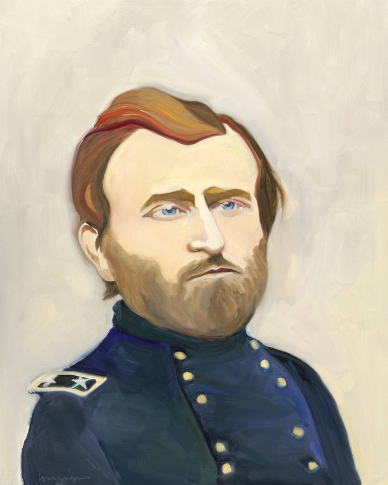 770x963 Saatchi Art Ulysses S. Grant Painting By Donna Lomangino - Ulysses S Grant Painting