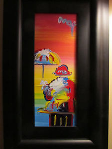 225x300 Peter Max - Umbrella Man Painting