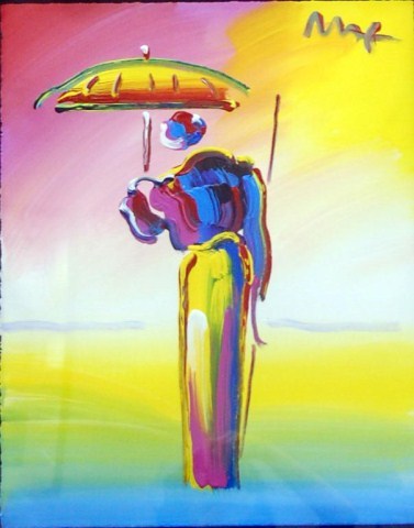 377x480 Umbrella Man With Cane Baterbys Art Gallery - Umbrella Man Painting