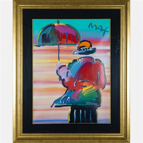 470x470 Umbrella Man By Peter Max On Artnet - Umbrella Man Painting