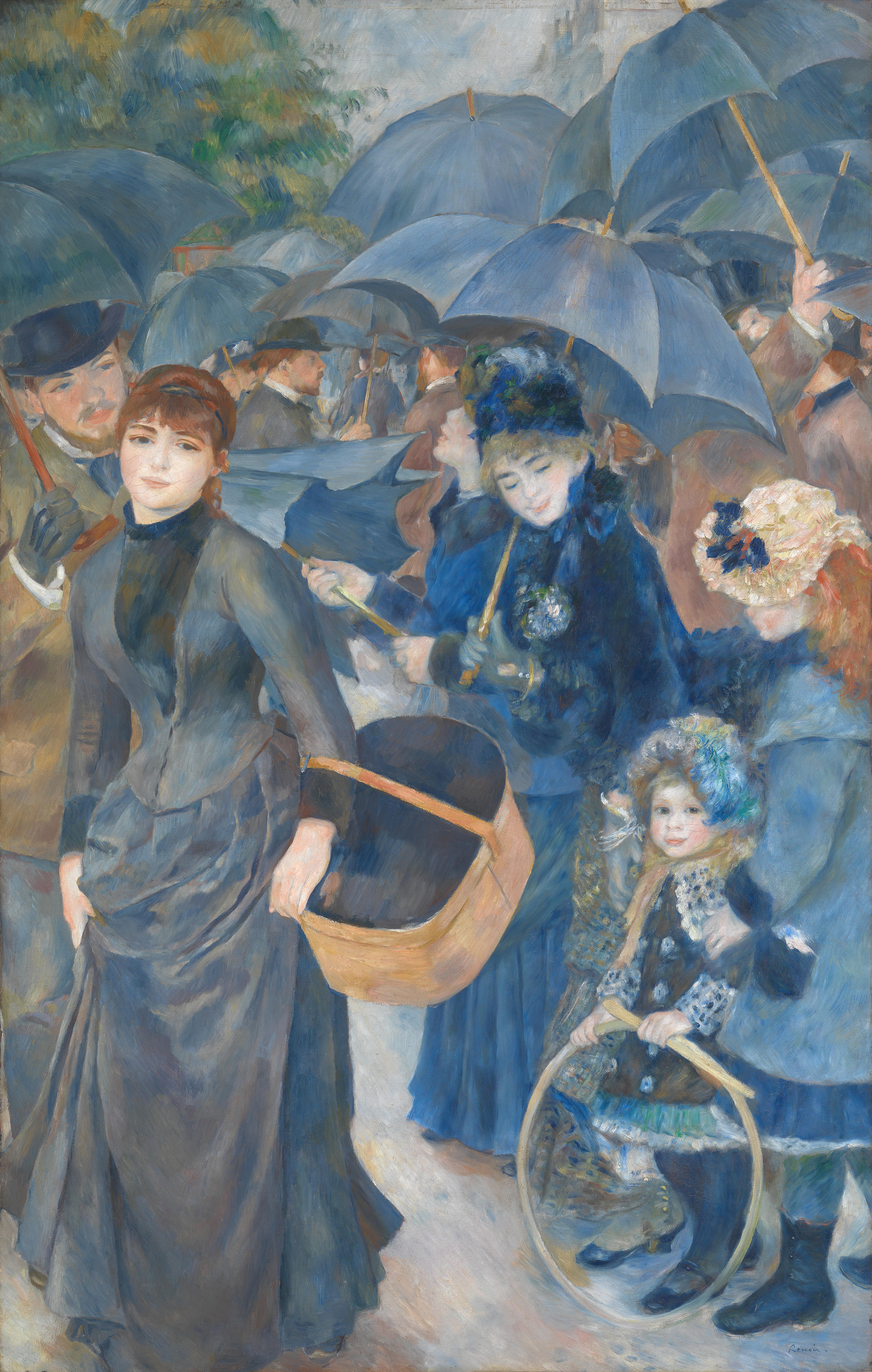 2687x4226 The Umbrellas (Renoir) - Umbrella Painting