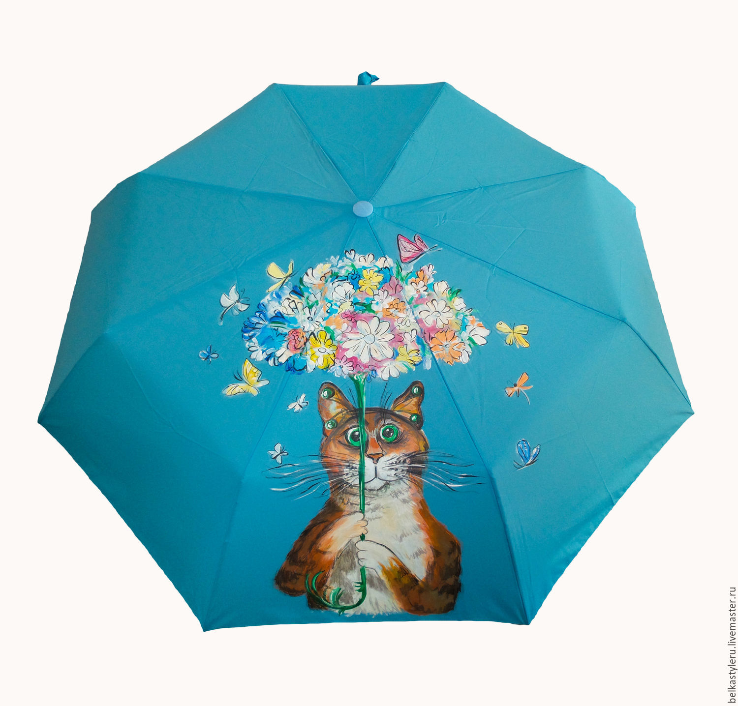 1500x1436 The Umbrella Women's Folding Design The Blue Print Cat Shop - Umbrella Painting