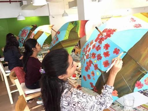 512x384 Umbrella Painting Party By Local2do - Umbrella Painting