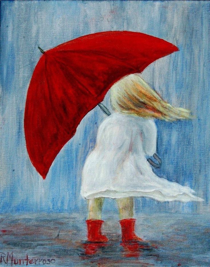 736x937 Umbrella On Paintings - Umbrella Painting