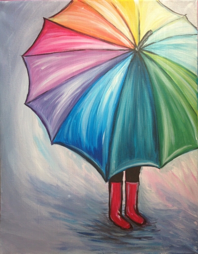 390x500 Kildare's Irish Pub - Umbrella Painting