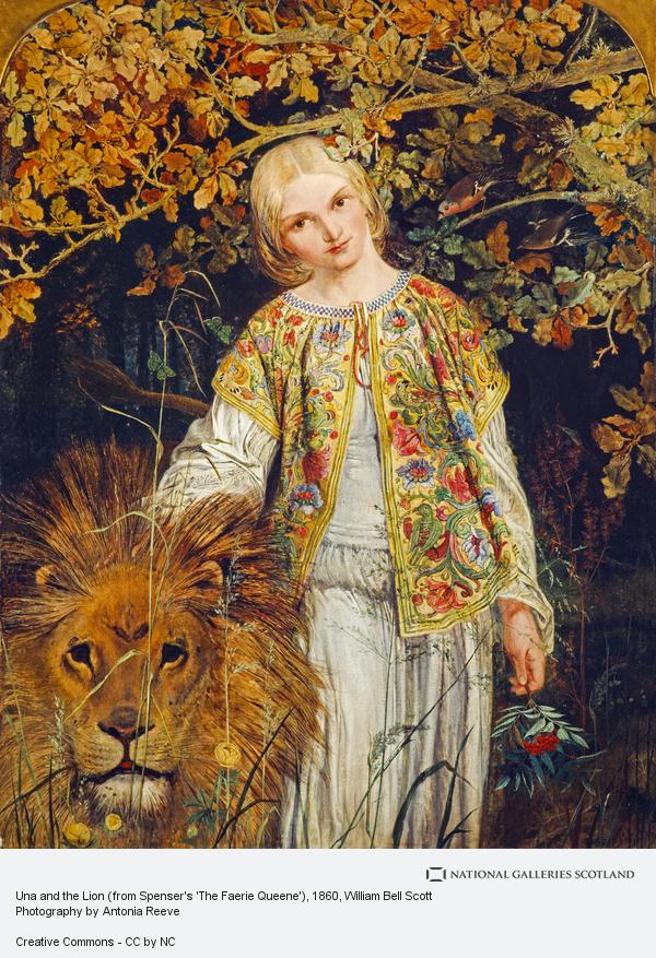 Una And The Lion Painting at PaintingValley.com | Explore collection of