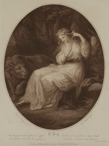 448x600 Fileuna And The Lion By Burke, Thomas - Una And The Lion Painting