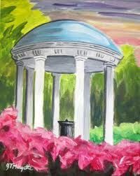 200x252 Unc Chapel Hill Old Well Starry Night ~ Wine Amp Design Painting - Unc Painting