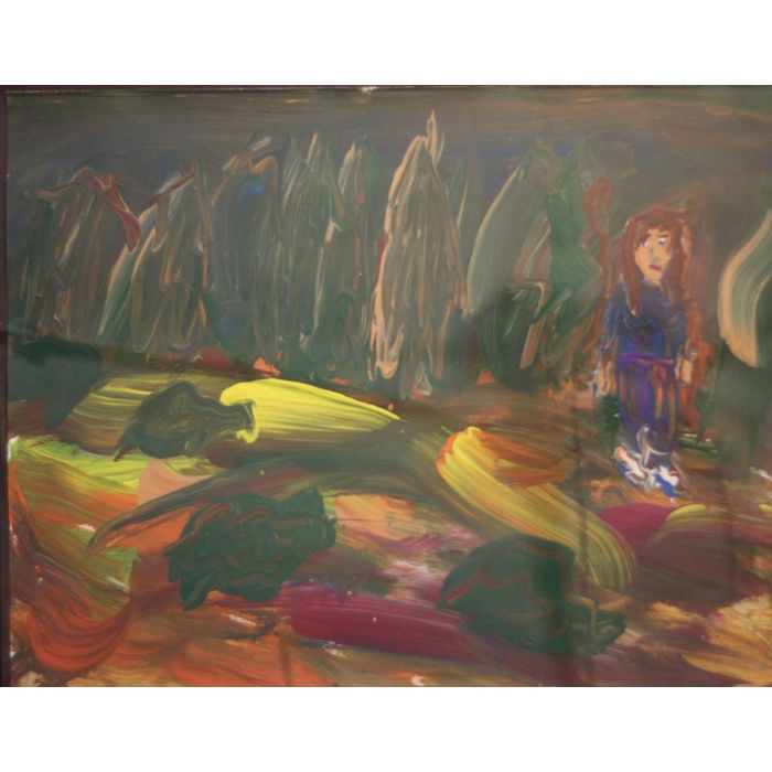 700x700 Original Acrylic Painting 11x14 Uncanny Abstract Expressionist - Uncanny Painting