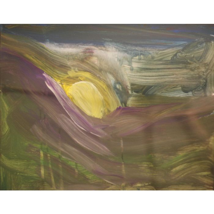 700x700 Original Acrylic Painting 11x14 Uncanny Sunrise Over The Mountains - Uncanny Painting