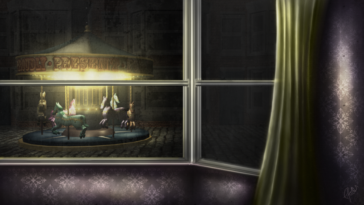 1191x670 Uncanny Carousel Digital Model With Matte Painting By X Impala X - Uncanny Painting