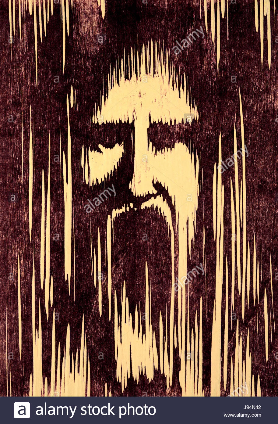 913x1390 Fear, Uncanny, Horror, Despair, Woodcarving, Art, Painting - Uncanny Painting