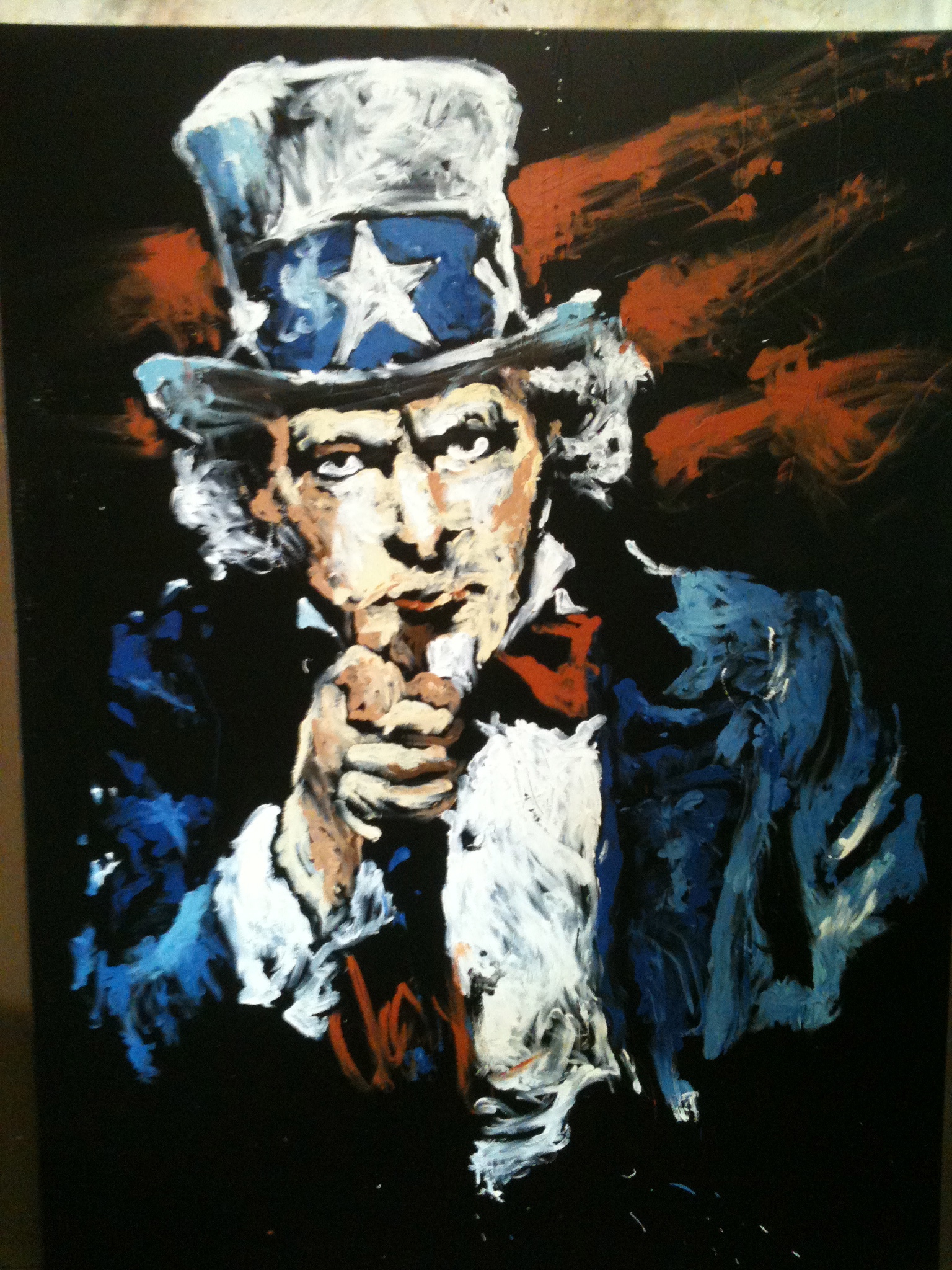 1536x2048 Speed Painting - Uncle Sam Painting