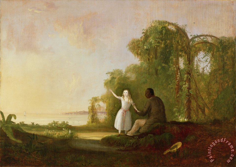 960x680 Robert Scott Duncanson Uncle Tom And Little Eva Painting - Uncle Tom And Little Eva Painting