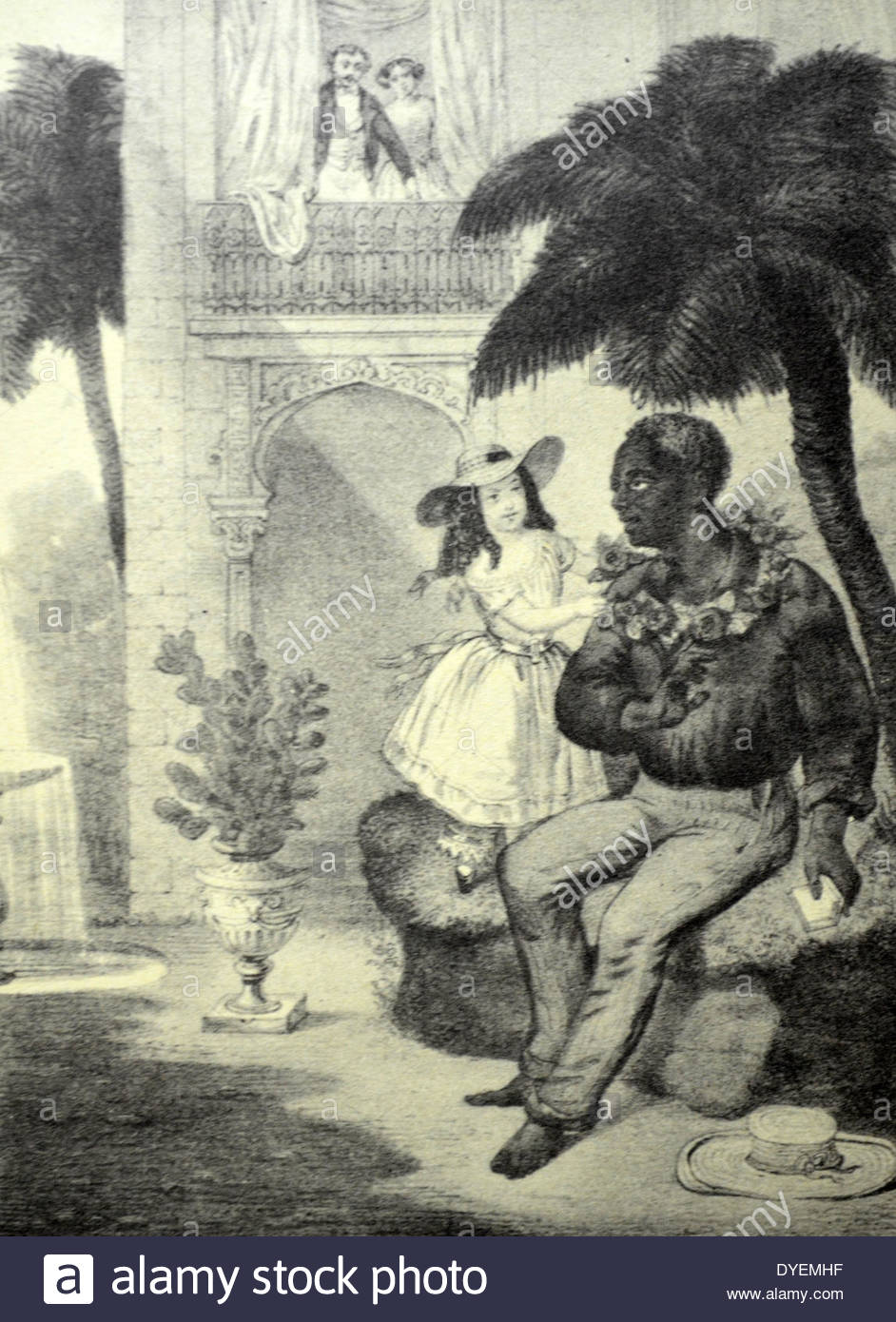 942x1390 Currier Amp Ives Illustration 19th Century. Uncle Tom And Little Eva - Uncle Tom And Little Eva Painting