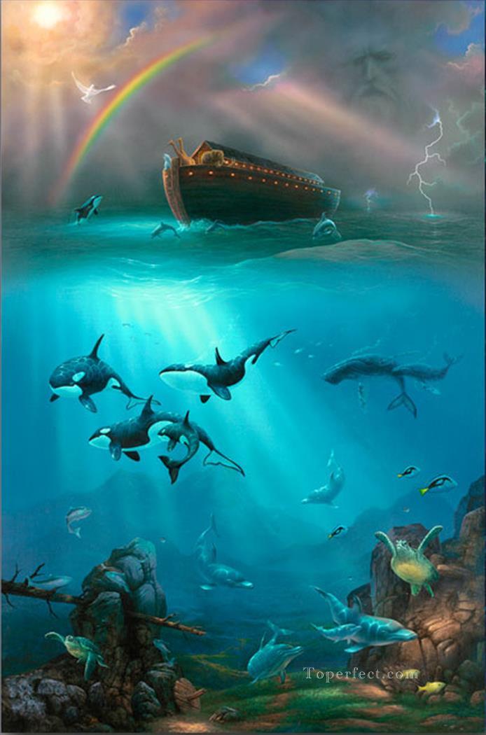 694x1050 New Beginning Under Sea Landscape Painting - Under The Ocean Painting