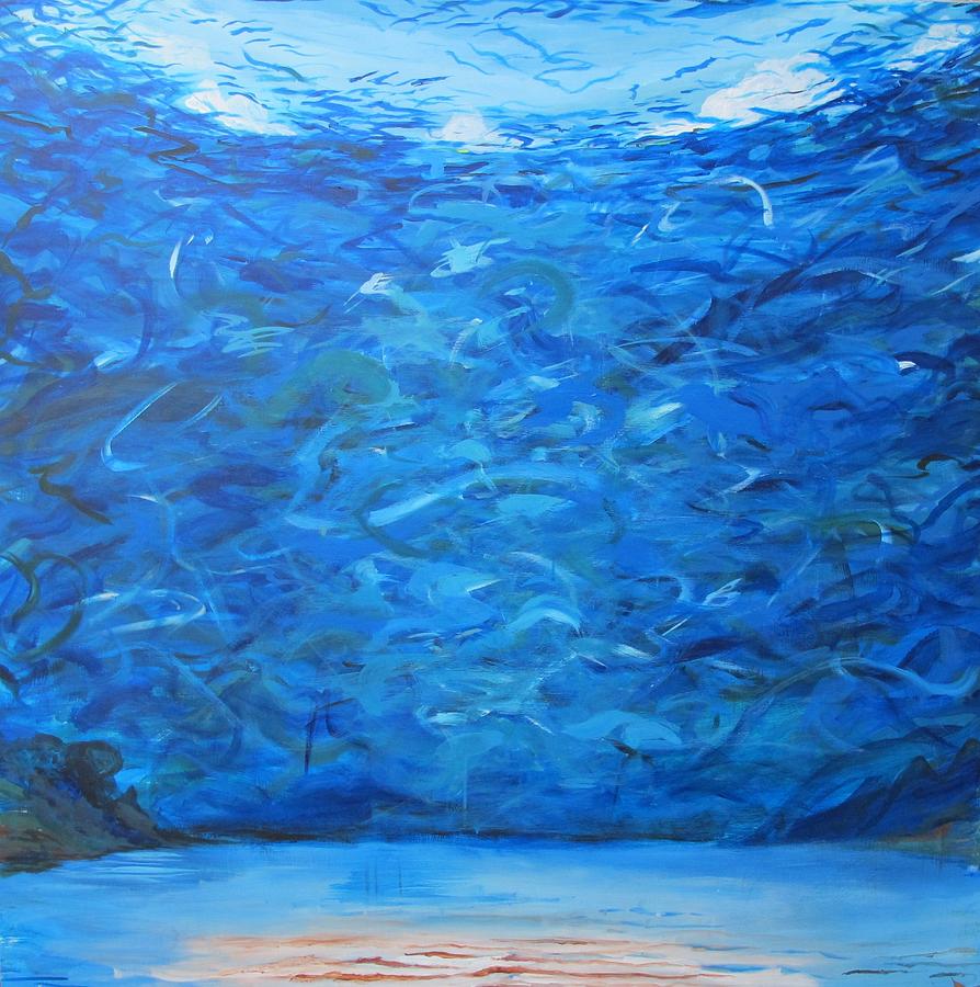894x900 Under The Sea Painting By John Hopson - Under The Ocean Painting