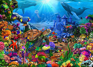 300x217 Under The Sea Paintings Fine Art America - Under The Ocean Painting