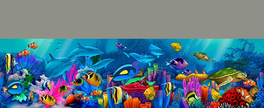 850x348 Under The Ocean Painting - Under The Ocean Painting