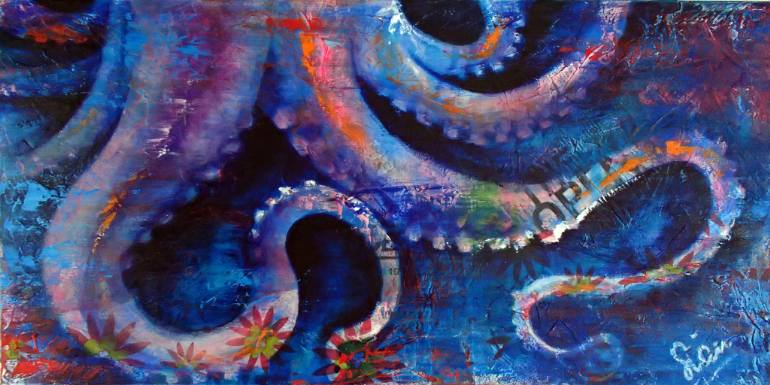 770x385 Saatchi Art Under The Sea Painting By Sian Pampellonne - Under The Sea Painting