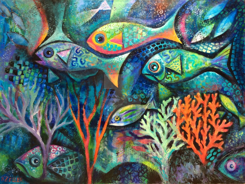 Under The Sea Painting at PaintingValley.com | Explore collection of ...