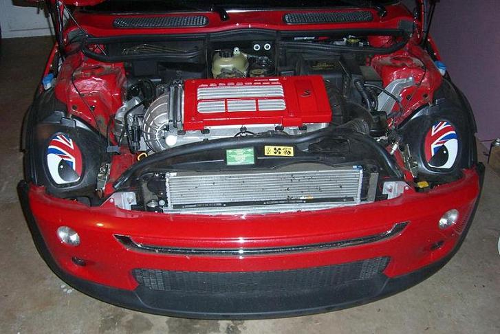 727x486 Painting Supercharger Cover - Underhood Painting