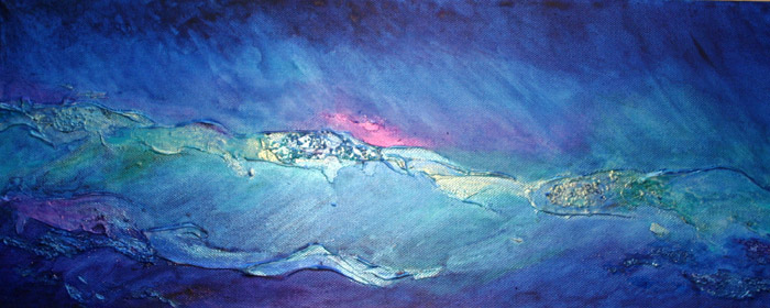 700x280 Sharon Deegan Art - Underwater Abstract Painting