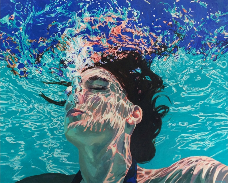 800x640 Oil Paintings Samantha French - Underwater Art Painting