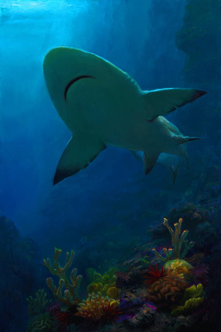 770x1156 Saatchi Art Strength From The Deep - Underwater Art Painting