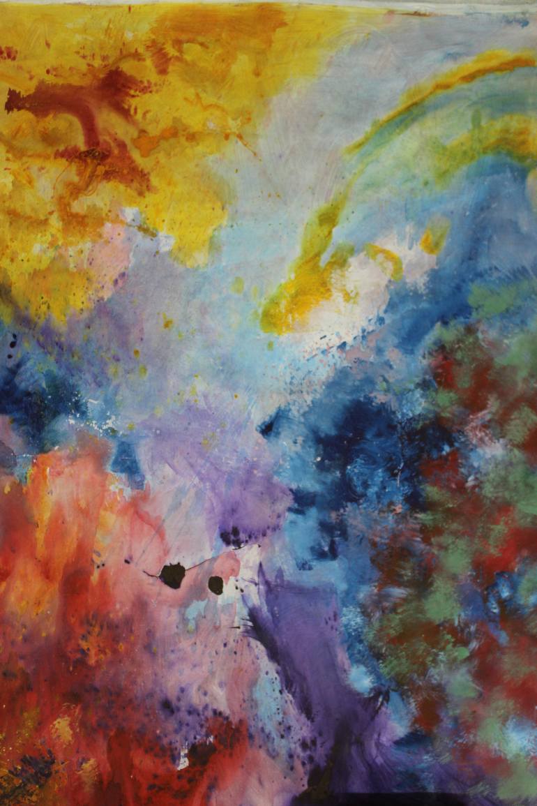 770x1155 Saatchi Art Underwater Painting By Alexander Kudriavchenko - Underwater Art Painting