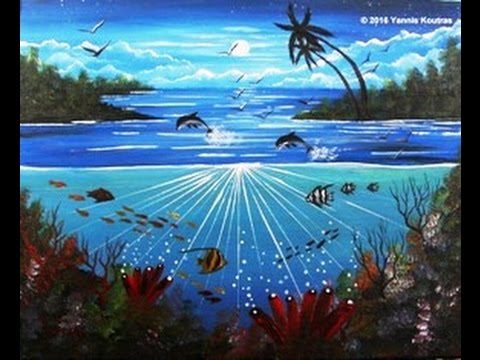480x360 Coral Reef - Underwater Canvas Painting