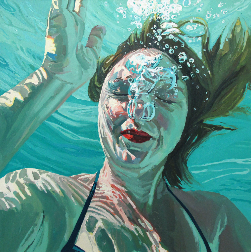 1000x1002 Oil Paintings Samantha French - Underwater Canvas Painting