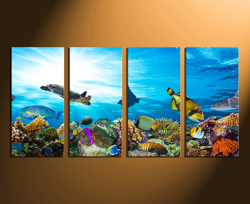 Underwater Canvas Painting at PaintingValley.com | Explore collection ...