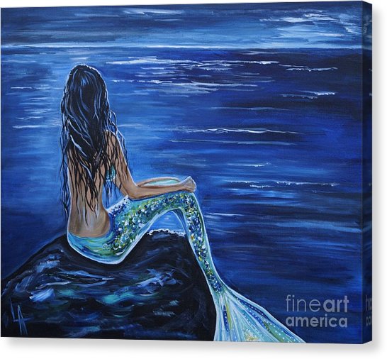 546x506 Siren Underwater Canvas Prints Fine Art America - Underwater Canvas Painting
