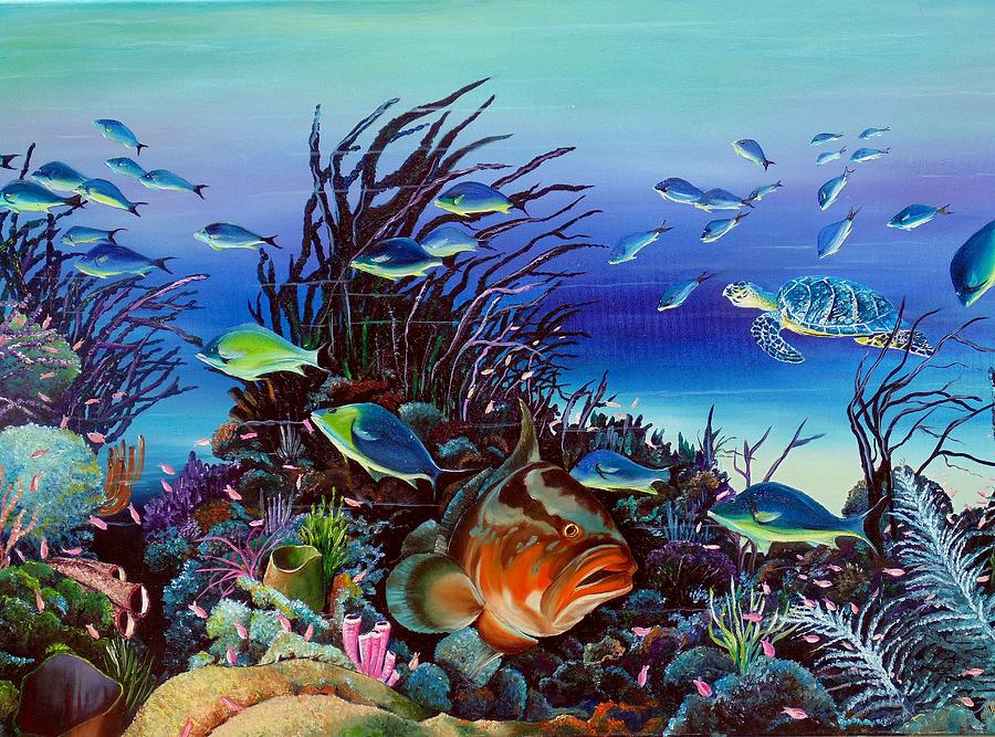 Underwater Coral Painting at PaintingValley.com | Explore collection of ...