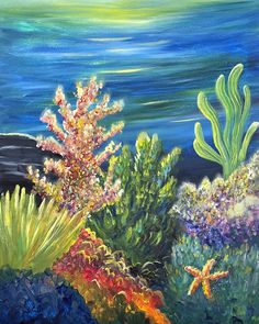 236x295 Image Result For Underwater Painting Pinturas Em Telas - Underwater Coral Painting