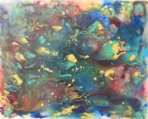 300x242 Original Painting Acrylic Underwater Coral Painting Sealife Art Ebay - Underwater Coral Painting