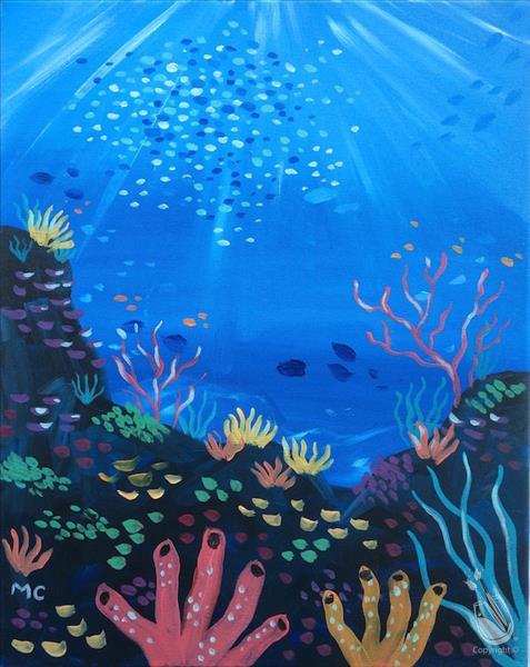 477x600 Public Class - Underwater Coral Painting