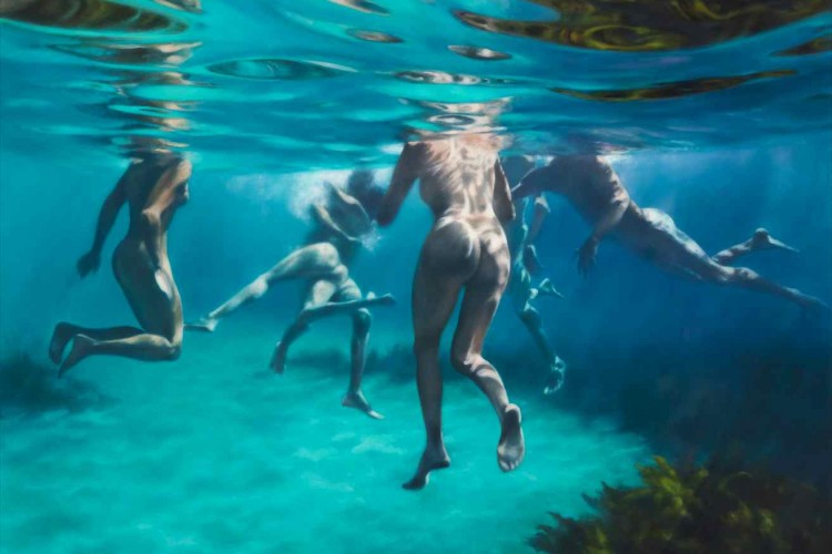 750x500 Losing Yourself In Martine Emdur's Paintings (Nsfw) Lost In Internet - Underwater Oil Painting