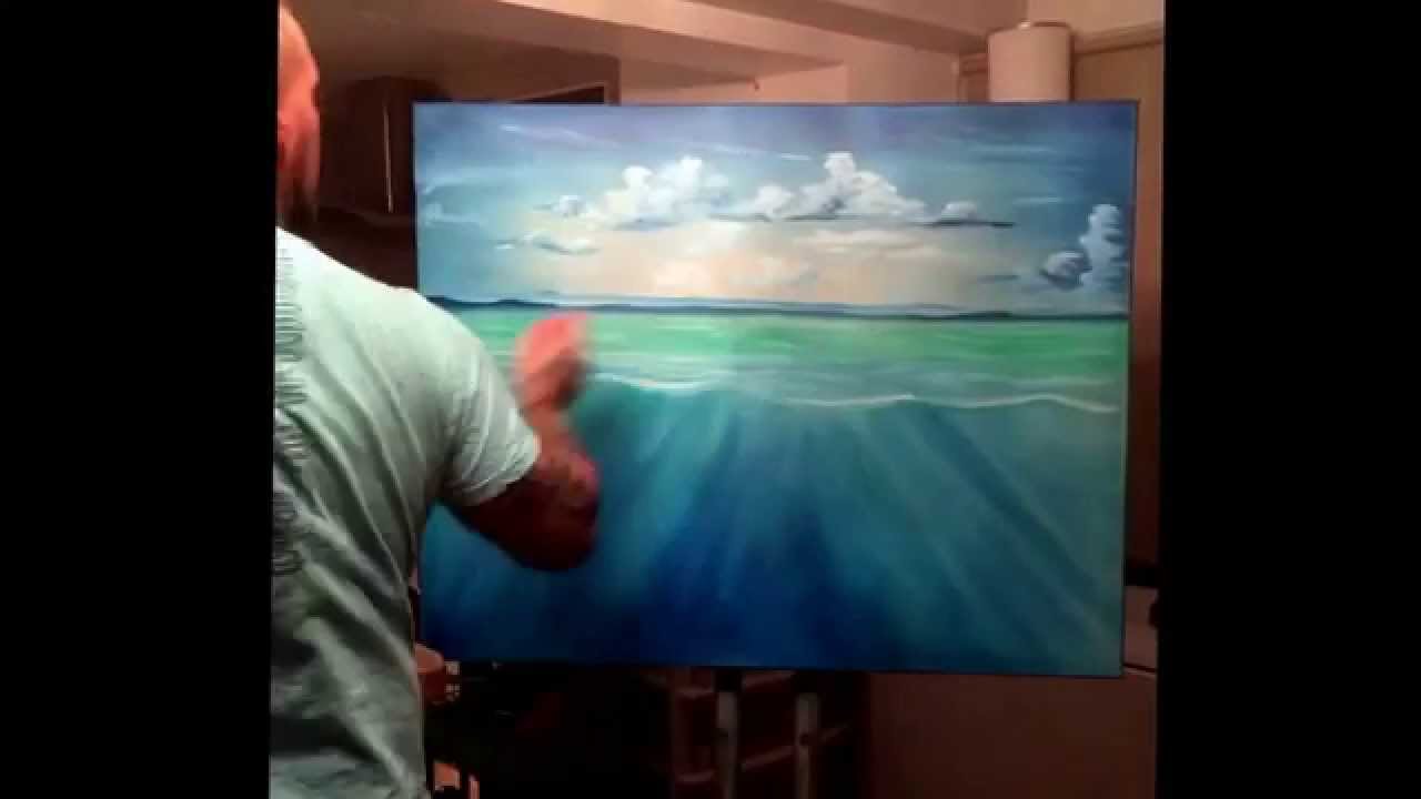 1280x720 Under Water Scene Oil Painting Commission - Underwater Oil Painting