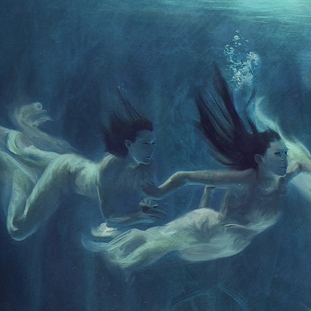 620x620 Painting My Mermaids In Their Magical Underwater World Old - Underwater Painting Mermaid