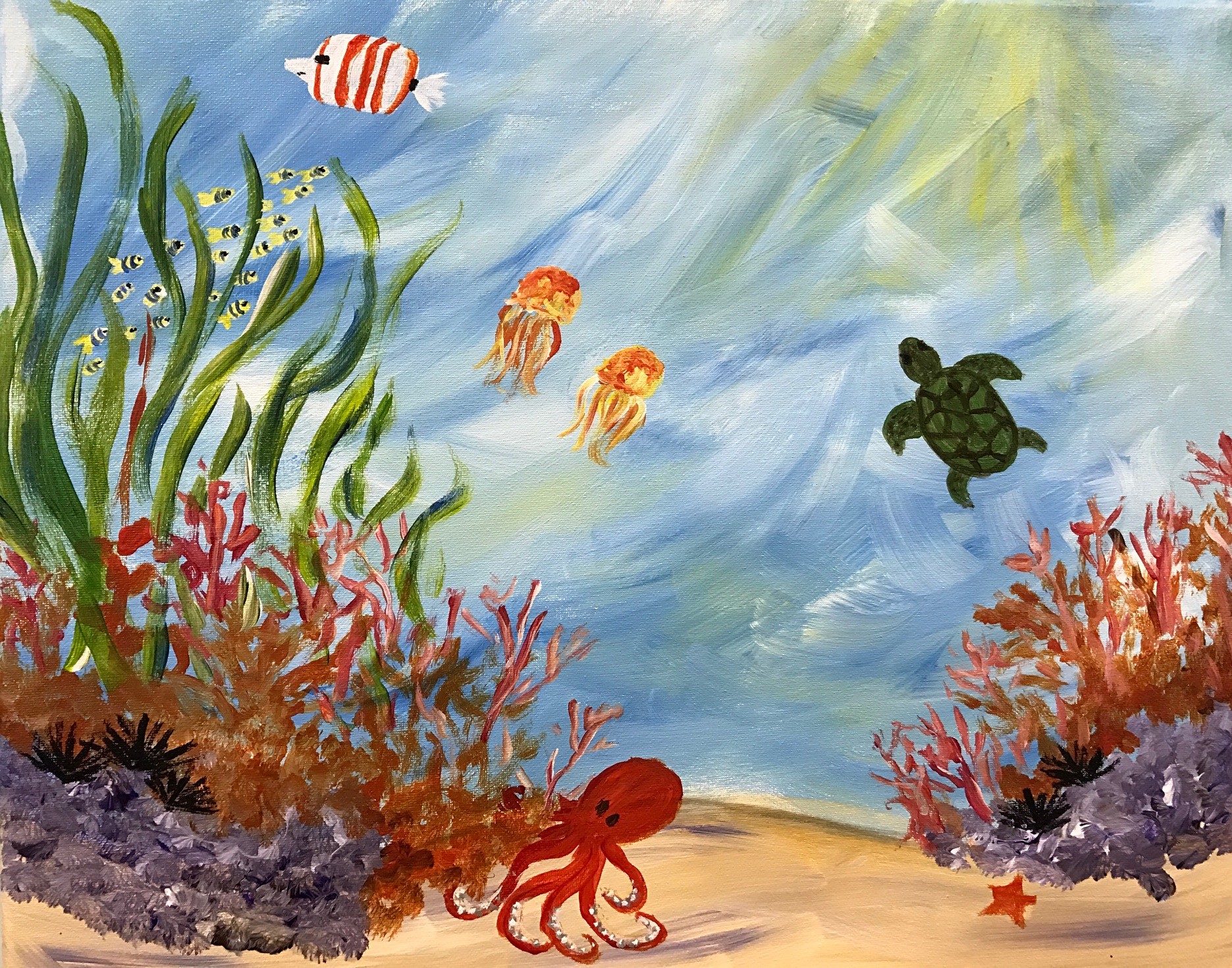 Underwater Painting Watercolor at Explore