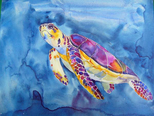 600x450 Heleen Cornet Underwater Paintings - Underwater Painting Watercolor